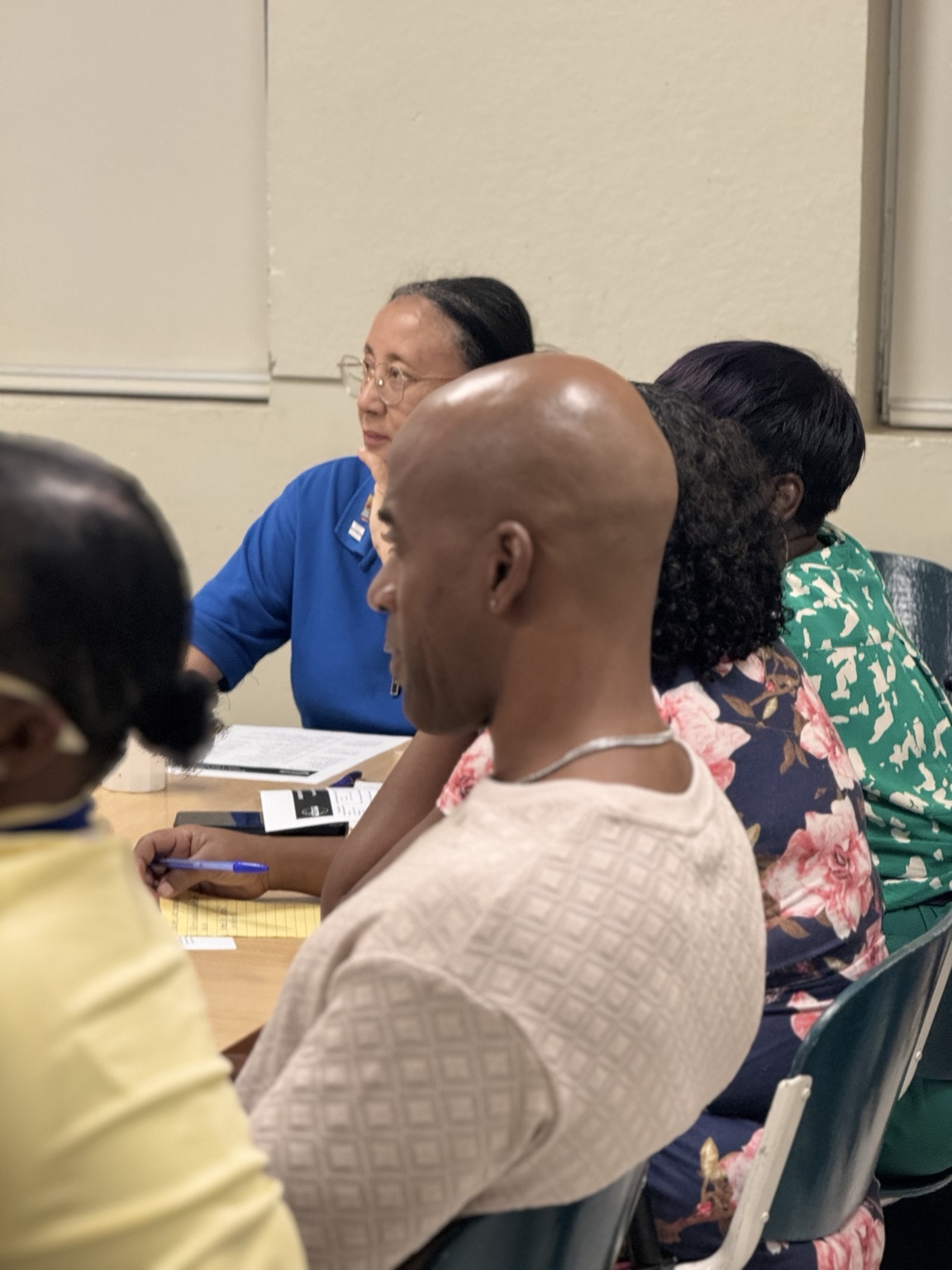 Members engaged in the meeting