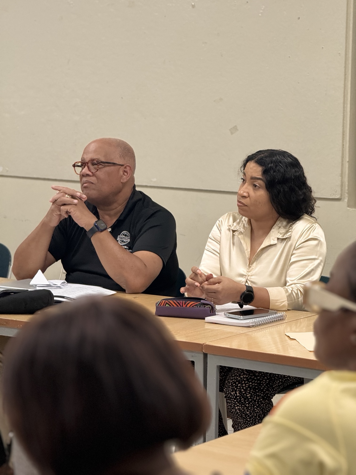 Members listening during the educational meeting