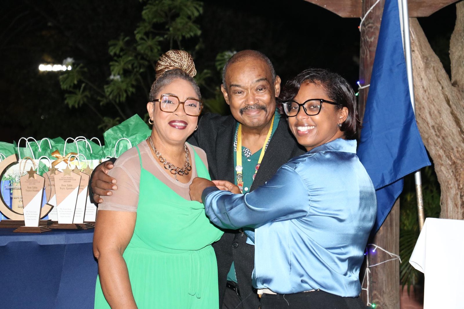 The installation and pinning ceremony