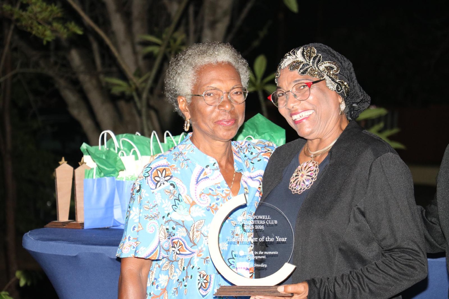 Toastmaster of the Year recognition