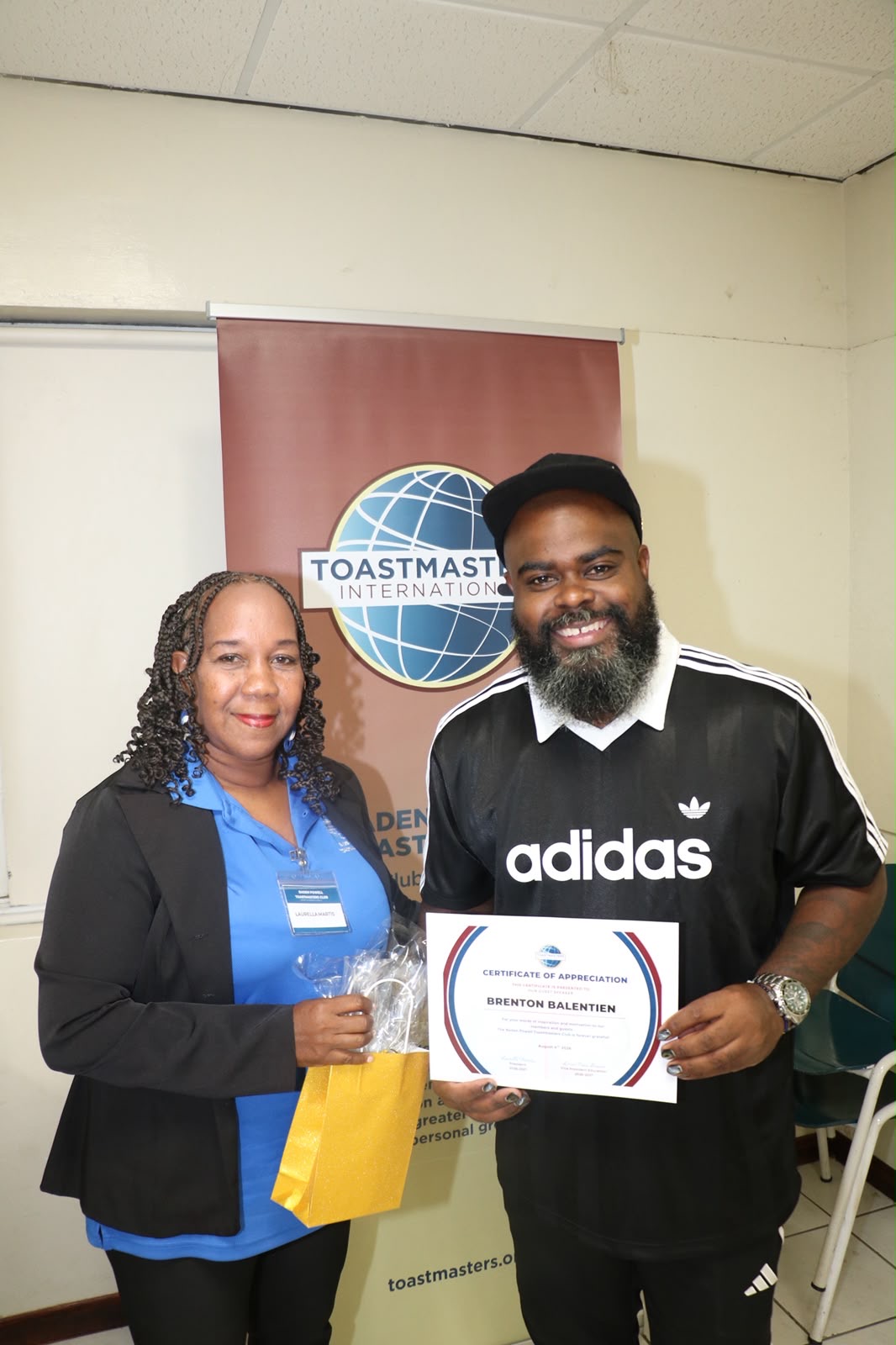 Club recognition moment